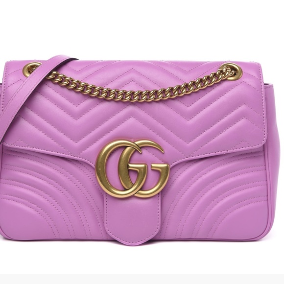 Wow! Rare Gucci Medium Marmont Bag in Pink - Picture 16 of 16